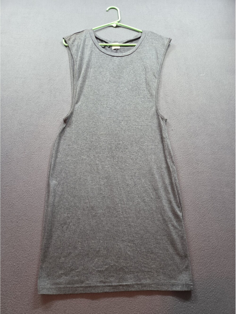 women's gray, heathered sleeveless tank dress by Repop size M